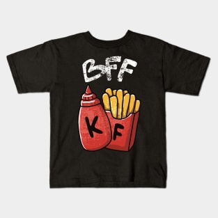 Best Friend Forever Ketchup and Fries FOOD-2 Kids T-Shirt